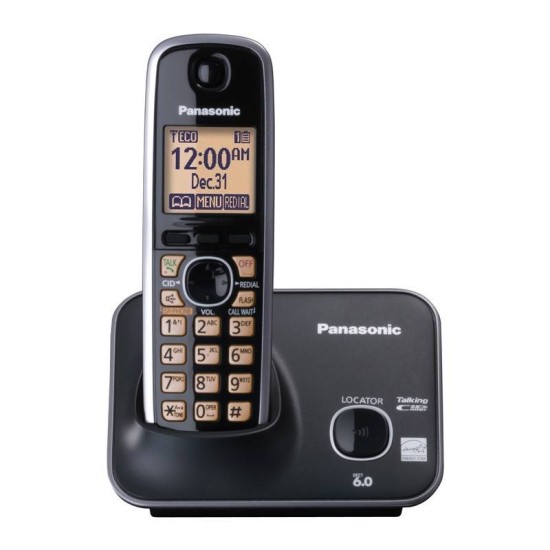 Teléfono Kx Tg4111Meb Panasonic Inalámbrico 1 Auricular Pantalla Lcd De 1.8 - KX-TG4111MEB