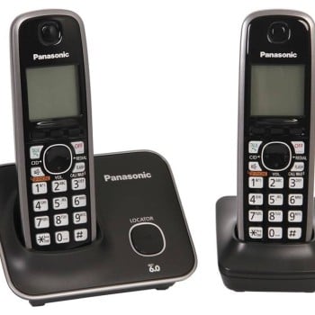 Teléfono Panasonic Inalámbrico Dect 6.0 Base + Handset Lcd 1.8p Caller Id - KX-TG4112MEB