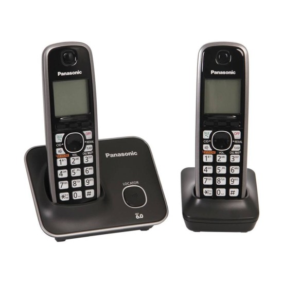Teléfono Panasonic Inalámbrico Dect 6.0 Base + Handset Lcd 1.8p Caller Id - KX-TG4112MEB
