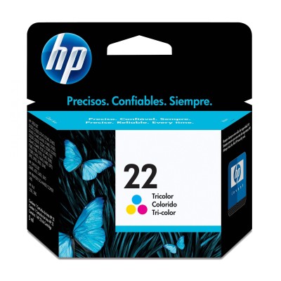 Cartucho de Tinta HP 22 - Tricolor - Original - (C9352AL) - C9352AL
