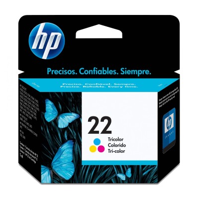 Cartucho de Tinta HP 22 - Tricolor - Original - (C9352AL) - C9352AL