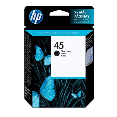 Cartucho De Tinta Hp 45 Negra Original (51645Al) - 51645AL