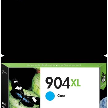 Cartucho de Tinta HP 904XL Cian Original - Alto Rendimiento - Modelo T6M04AL