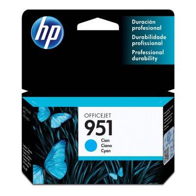 Cartucho De Tinta Hp 951 Cian Original (Cn050Al) - CN050AL