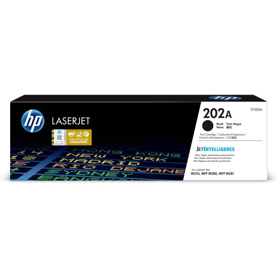 Cartucho De Tóner Hp 202A Negro Laserjet Original (Cf500A) - CF500A