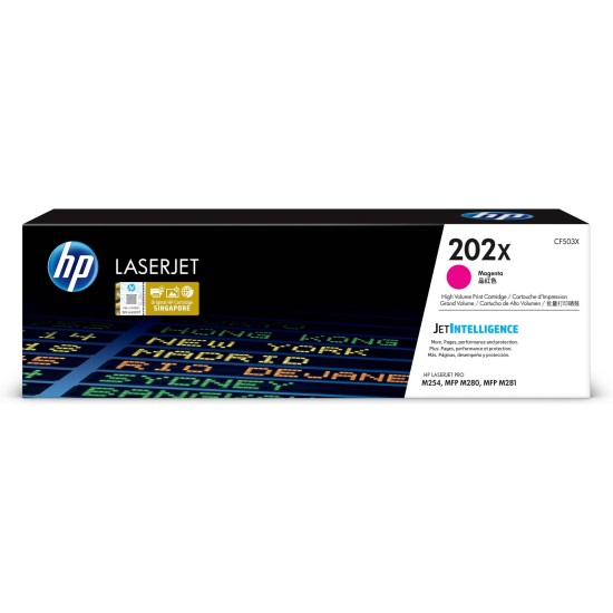 Cartucho De Tóner Hp 202X Magenta Alto Rendimiento Laserjet Original (Cf503X) - CF503X