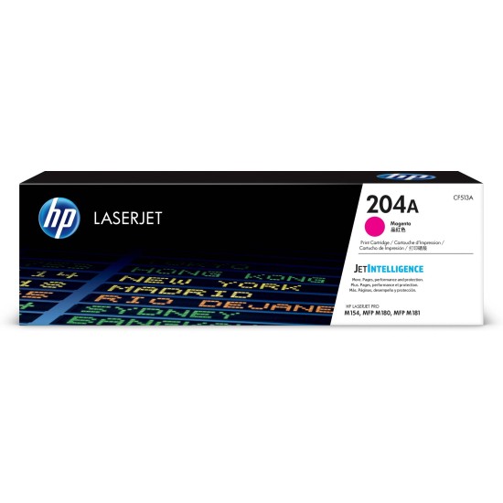 Cartucho De Tóner Hp 204A Magenta Laserjet Original (Cf513A) - CF513A