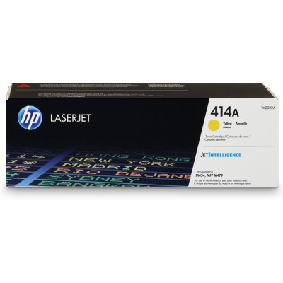 Cartucho Tóner Hp 414A Amarillo Laserjet Original (W2022A) 2,100 Páginas - W2022A