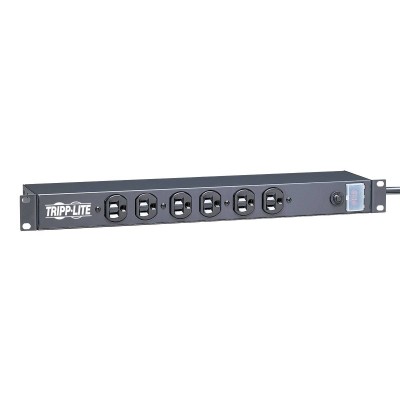 Pdu Tripp Lite Rs 0615 F 6 Contactos 120V 15A 6 Tomacorrientes Para Servidores Red De Instalación En Rack 1U 4.57 M - RS-0615-F