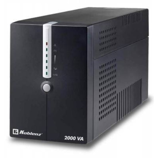 No Break Koblenz 20012 Usb/R 2000 Va, 1200 W, 4 H, Negro, Oficina - 00-4196-2