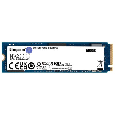 Unidad de Estado Sólido Kingston NV2 de 500 GB, M.2 NVMe PCIe 4.0. KT-SNV2S/500G