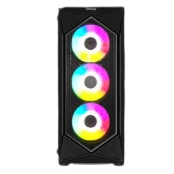 Gabinete Gamer Ocelot POLYGON-E5 - ATX/Micro ATX/Mini ITX - 3 Ventiladores - Panel Lateral - POLYGON-E5