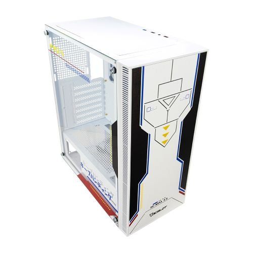 Gabinete Gamer Ocelot OC-MEKA 4.0 - Media Torre - Compatible ATX/Micro ATX/E-ATX/ITX - 3 Ventiladores - Panel Lateral
