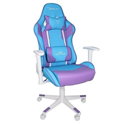 Silla Gamer Ocelot OSA-06 - Soporta 150 kg - Azul con Morado - OSA-06