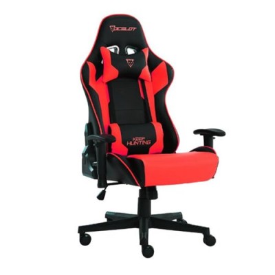 Silla Gamer Ocelot OSRED-07 - Soporta 150 kg - Negro con Rojo - OSRED-07