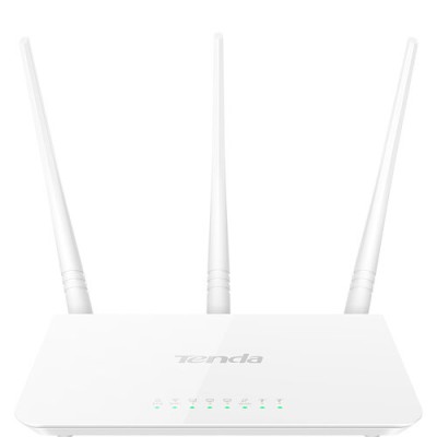 Router Tenda F3 - 300 Mbit/s - 2,4 GHz - 3 Antenas - Inalámbrico - Blanco - F3