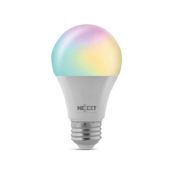 Foco Inteligente Nexxt NHB-C110 - Wi-Fi - 800 Lúmenes - A19 - E26 - Multicolor - NHB-C110
