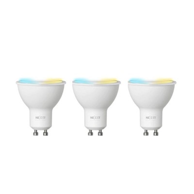 Foco Inteligente Nexxt NHB-W310 - Wi-Fi - 400 Lúmenes - GU10 - Blanco - 3 Piezas - NHB-W3103PK