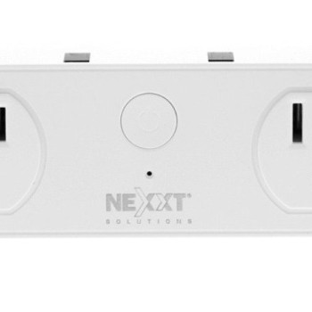 Enchufe Inteligente NEXXT NHP-D610 con Wi-Fi, 2 Conectores y 2 Puertos USB