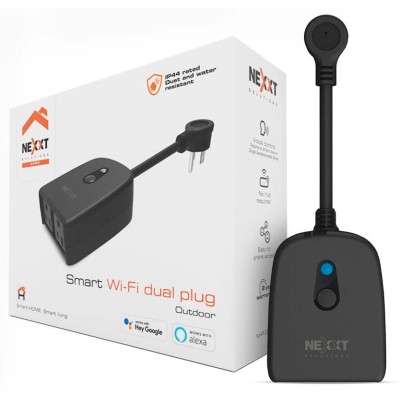 Enchufe Inteligente Nexxt NHP-O610 - Dual - Wi-Fi - Exterior - NHP-O610