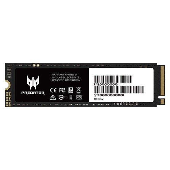 Unidad de Estado Sólido Acer Predator GM7 - M.2 2280 - 512GB - PCI-E 4.0 - BL.9BWWR.117