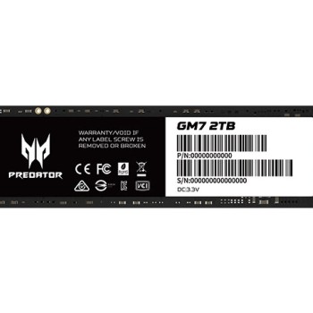 SSD Acer Predator GM7 2TB M.2 PCIe 4.0 NVMe - BL.9BWWR.119