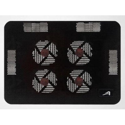 Base Enfriadora Acteck AC-916561 - Para Laptop - 1500 RPM - 4 Ventiladores - Negro - AC-916561