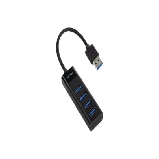 Hub USB Acteck DH425 - 4x USB 3.0 - Negro - AC-934664