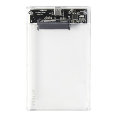 Gabinete Acteck Armor Clear HC430 - 2.5" - USB 3.0 - SATA - Transparente - AC-934688