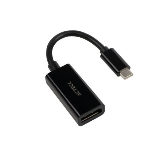 Adaptador Acteck Shift Plus AD420 - USB-C a DisplayPort - 10 cm - 4K - 30Hz - AC-934718