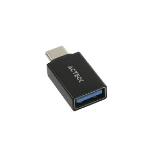 Adaptador Acteck Shift Plus AU210 - USB-A a USB-C - Negro - AC-934817