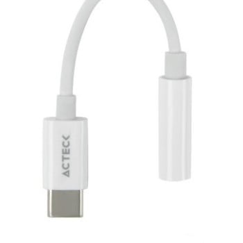 Adaptador Acteck Shift Plus AA405 - USB-C a 3.5mm - Blanco - AC-934831 Adaptador Acteck Shift Plus AA405 - USB-C a 3.5mm - Blanco - AC-934831