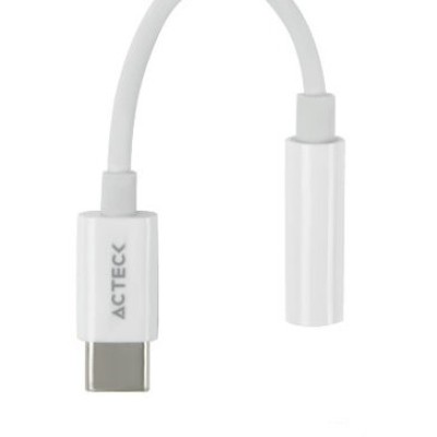 Adaptador Acteck Shift Plus AA405 - USB-C a 3.5mm - Blanco - AC-934831