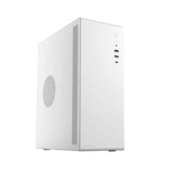 Gabinete Acteck Neuss GI485 - Mini Torre - Micro ATX/ITX - Fuente 450W - Blanco - AC-935159