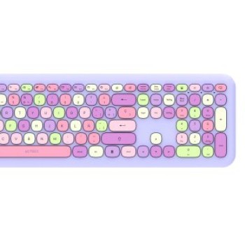 Kit Teclado y Mouse Acteck Creator Chic MK475 Inalámbrico USB Morado AC-935173
