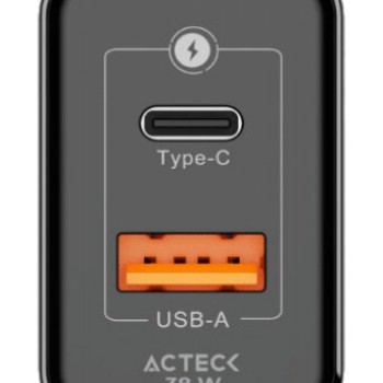 Cargador de Pared Acteck Energon Prime 38W con USB-C y USB-A - AC-935562