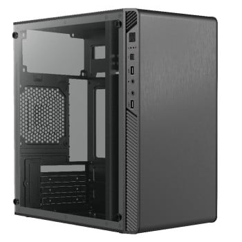 Gabinete Gamer Acteck Performance II GI215W - Micro Torre - Micro ATX/Mini ITX - Fuente 500W - Panel Lateral - Negro - AC-935784