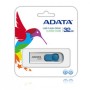 Memoria USB ADATA C008 - 32GB - USB 2.0 - Blanco/Azul - AC008-32G-RWE
