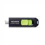 Memoria USB ADATA UC300 - 256GB - USB-C - Negro con Verde - ACHO-UC300-256G-RBK/GN