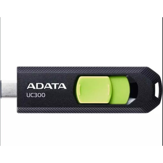 Memoria USB ADATA UC300 - 32GB - USB-C - Negro con Verde - ACHO-UC300-32G-RBK/GN