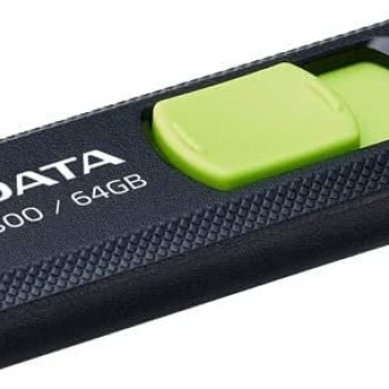 Memoria USB ADATA UC300 - 64GB - USB-C - Negro con Verde - ACHO-UC300-64G-RBK/GN