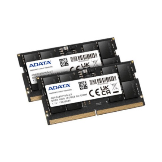 Memoria RAM ADATA AD5S480032G-S - DDR5 - 32GB - 4800MHz - SO-DIMM - para Laptop - AD5S480032G-S