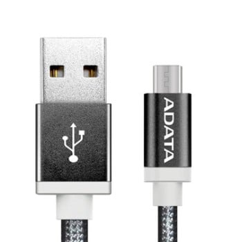 Cable USB ADATA AMUCAL-100CMK-CBK - 1m - USB A / Micro-USB B - Negro - AMUCAL-100CMK-CBK Cable USB ADATA AMUCAL-100CMK-CBK - 1m - USB A / Micro-USB B - Negro - AMUCAL-100CMK-CBK