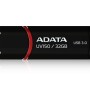 Memoria USB ADATA DashDrive UV150 - 32GB - USB 3.0 - Negro - AUV150-32G-RBK