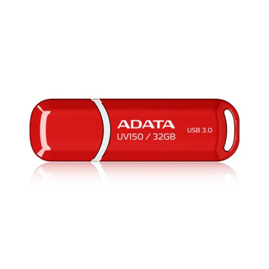 Memoria USB ADATA DashDrive UV150 - 32GB - USB 3.0 - Roja - AUV150-32G-RRD
