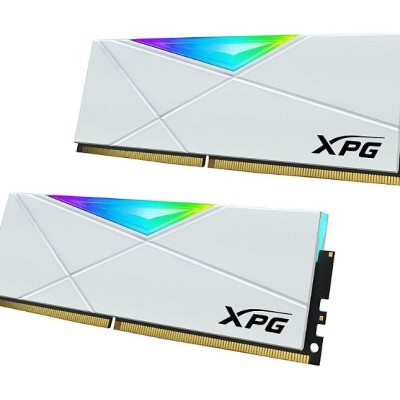 Memoria RAM ADATA XPG SPECTRIX D50 - DDR4 - 32GB (2x16GB) - 3200MHz - UDIMM - Blanco - para PC - AX4U320016G16A-DW50