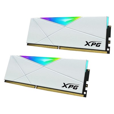 Memoria RAM ADATA XPG SPECTRIX D50 - DDR4 - 32GB (2x16GB) - 3200MHz - UDIMM - Blanco - para PC - AX4U320016G16A-DW50