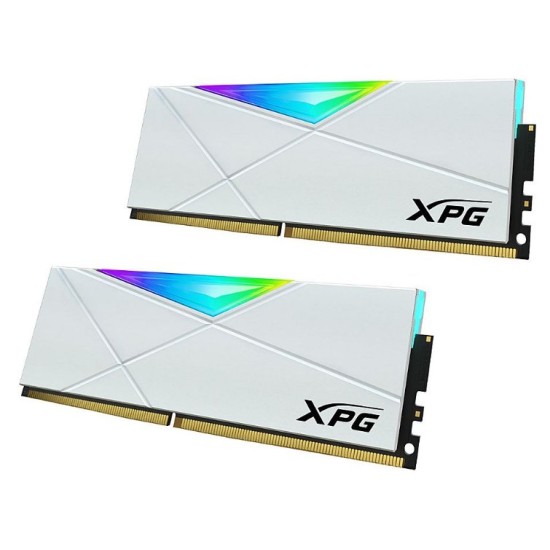 Memoria RAM ADATA XPG SPECTRIX D50 - DDR4 - 32GB (2x16GB) - 3200MHz - UDIMM - Blanco - para PC - AX4U320016G16A-DW50