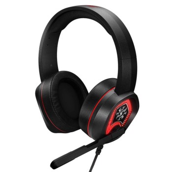 Diadema Gamer ADATA XPG EMIX H20 - Alámbrico - Micrófono - RGB - Negro con Rojo - EMIX H20