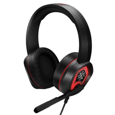 Diadema Gamer ADATA XPG EMIX H20 - Alámbrico - Micrófono - RGB - Negro con Rojo - EMIX H20